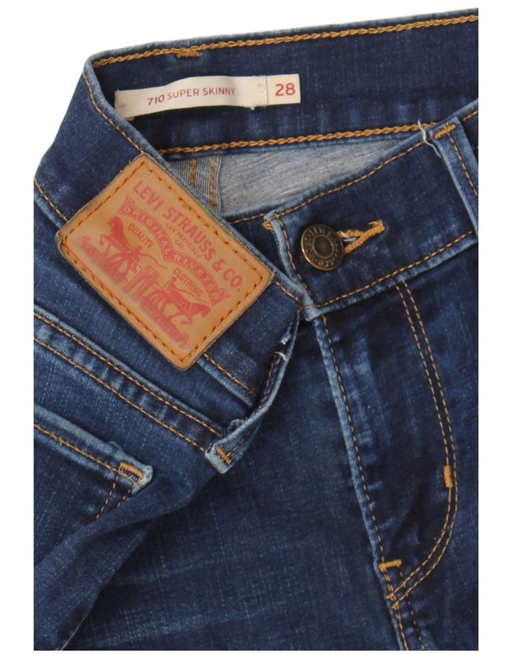 Vaqueros Levi's 710 Super Skinny para mujer W28 L29 Azul marino