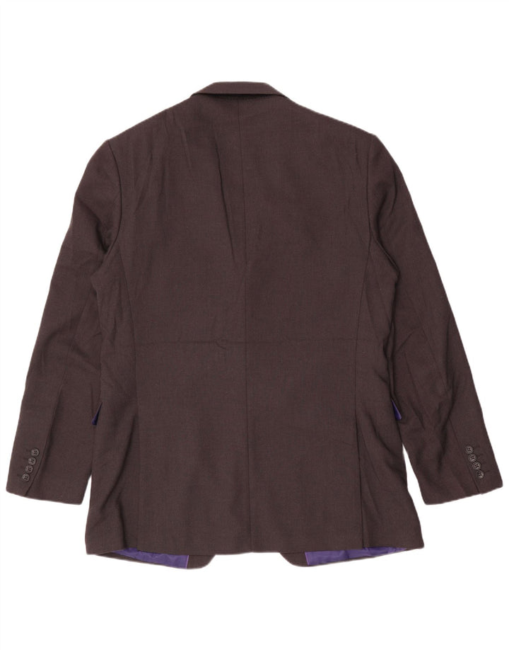 Marks & Spencer Chaqueta tipo blazer de 2 botones para hombre Reino Unido 42 Poliéster gris grande