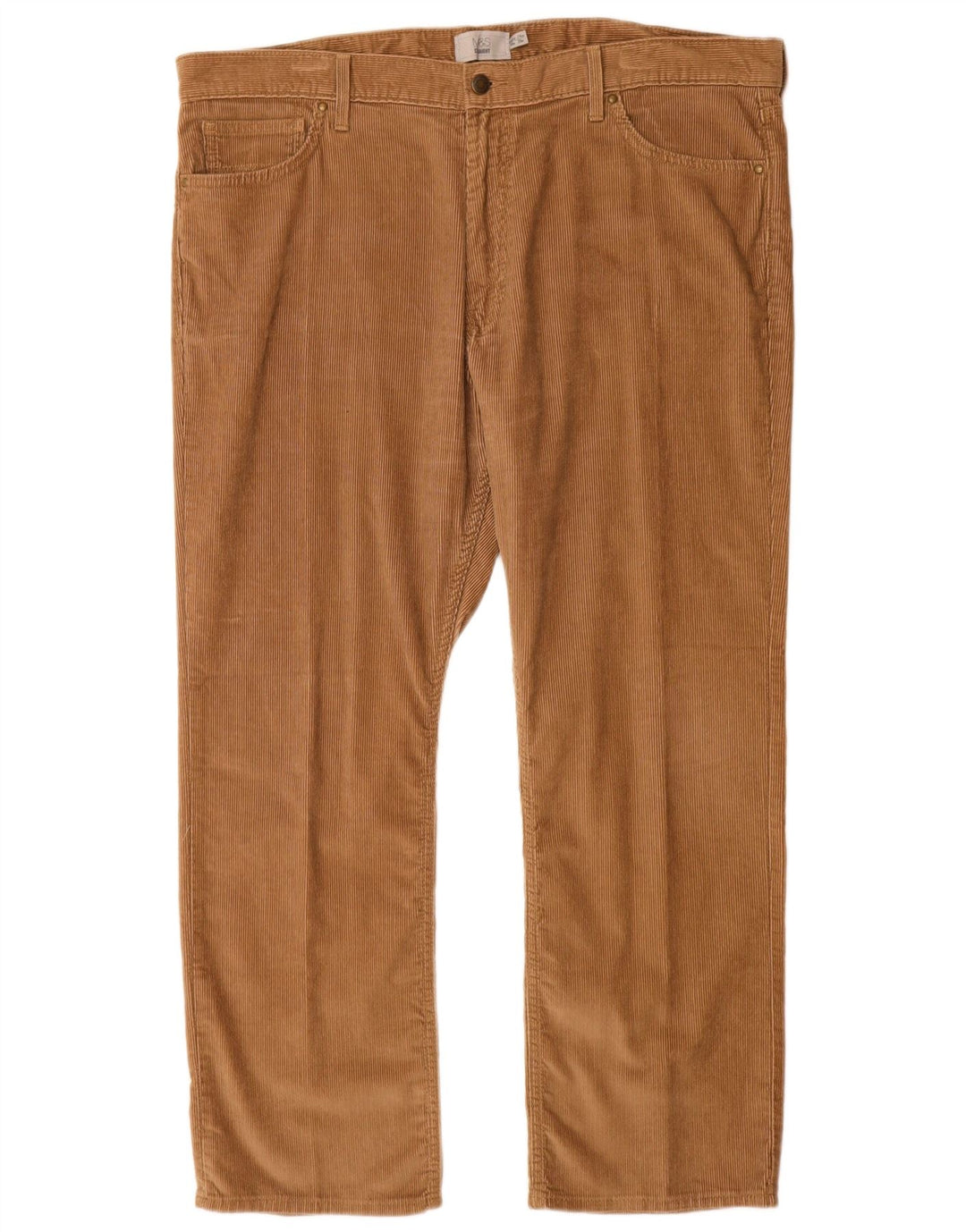 MARKS & SPENCER Pantalones rectos de pana para hombre W40 L29 Algodón beige