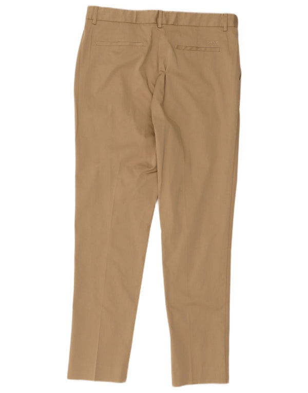 Gant Pantalón chino ajustado para mujer UK 12 Medium W32 L27 Algodón beige