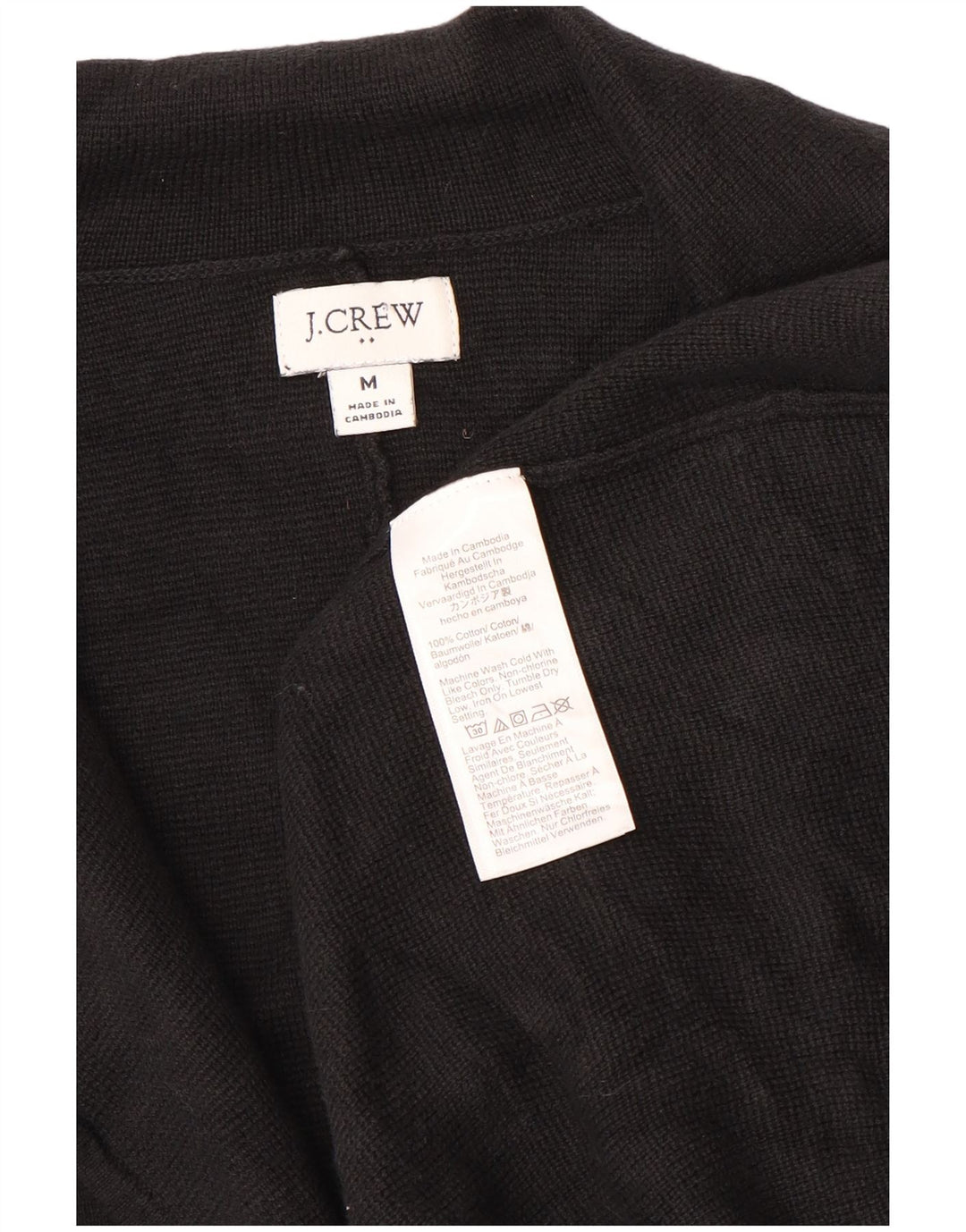 J. CREW Chaqueta tipo blazer de 2 botones para mujer UK 44 Mediana Algodón negro