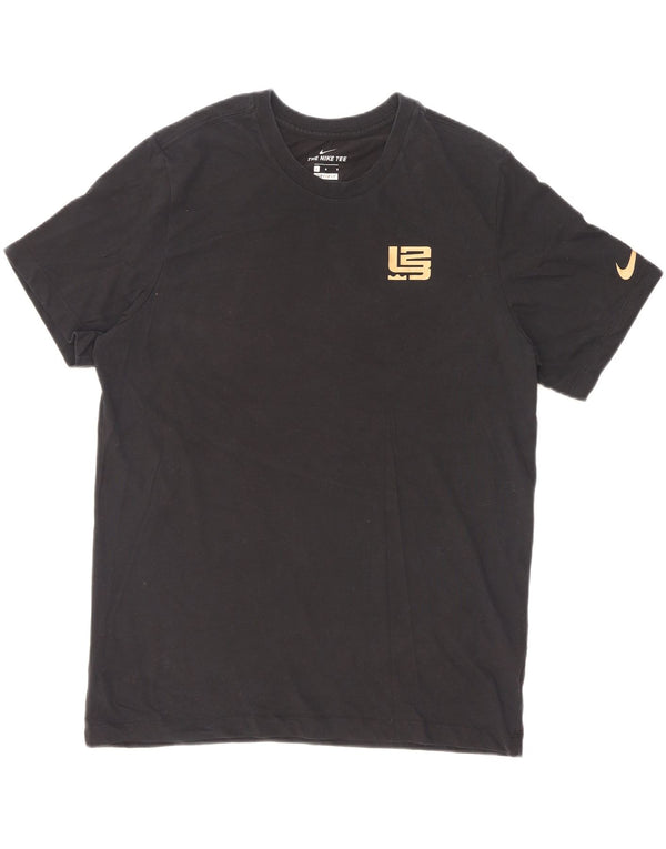 Nike Dri Fit Graphic Camiseta para hombre, talla grande, algodón negro