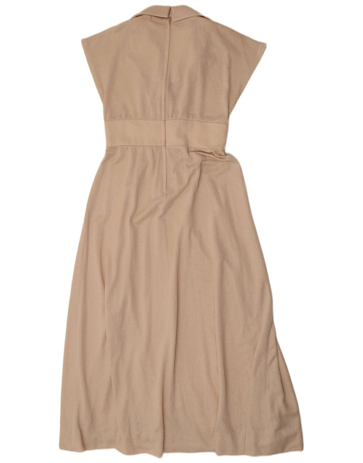 Eastex Maxi vestido para mujer UK 44 Poliéster beige medio