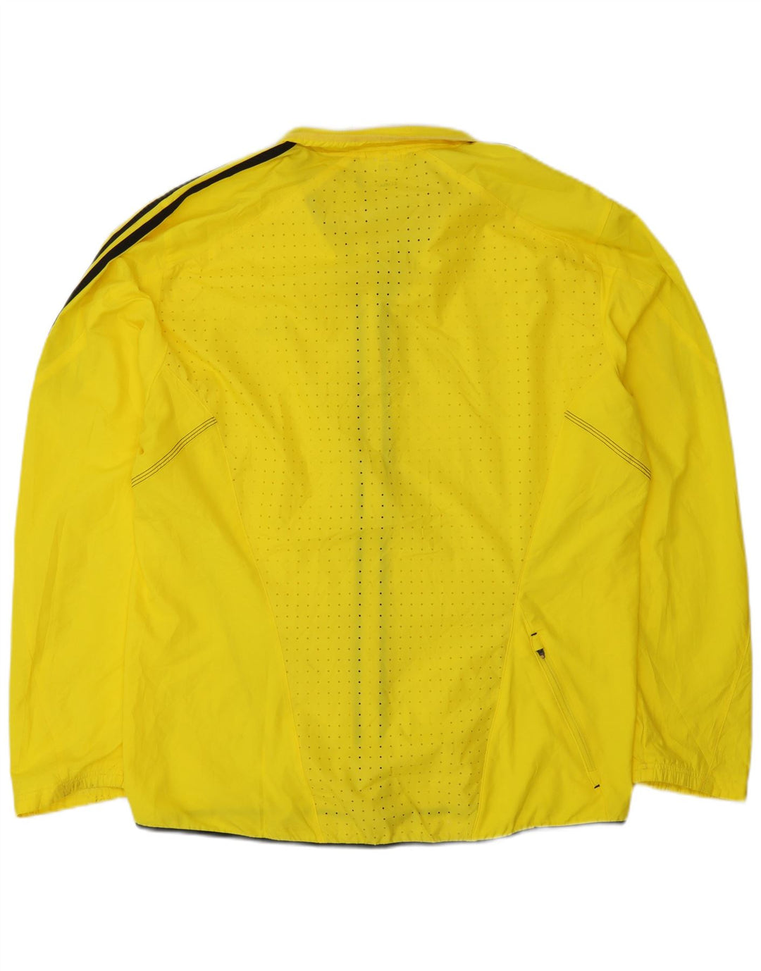 Adidas Chaqueta impermeable a prueba de clima para hombre Reino Unido 40 Poliéster amarillo grande