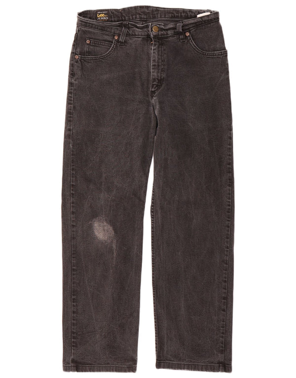 Vaqueros rectos Lee para hombre W30 L27 Algodón gris