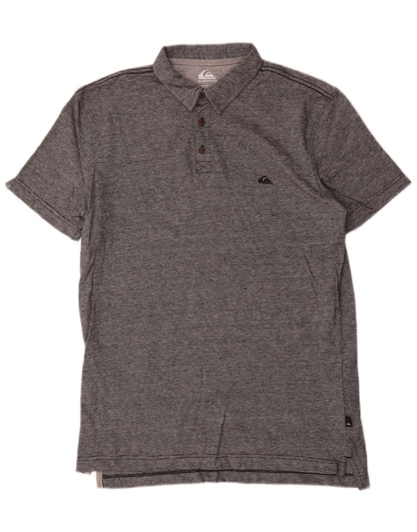 Quiksilver Polo De Corte Regular Para Hombre De Algodón A Rayas Gris Pequeño