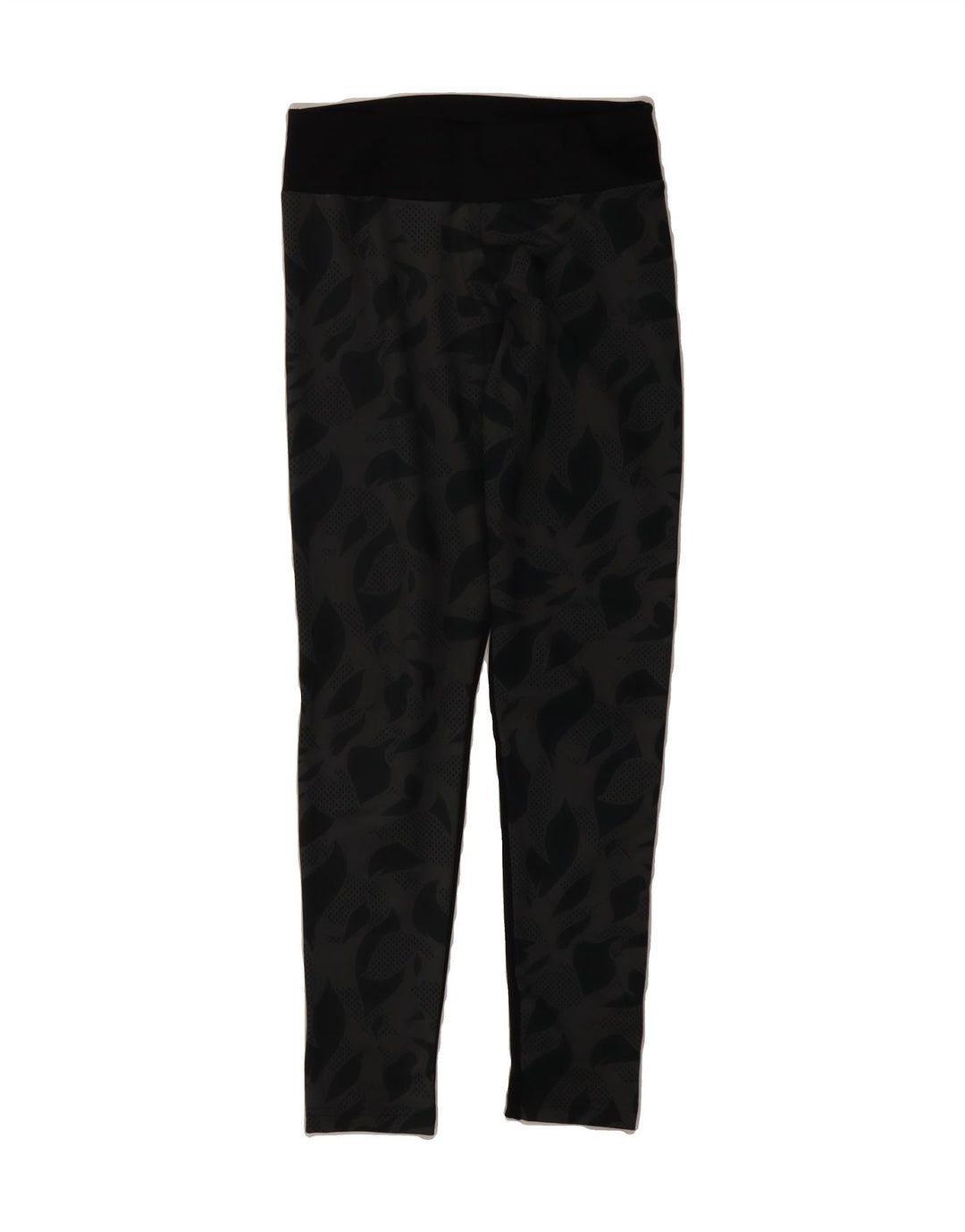 ADIDAS Womens Graphic Leggings UK 4/6 XS  Black Polyester Vintage Adidas and Second-Hand Adidas from Messina Hembry 