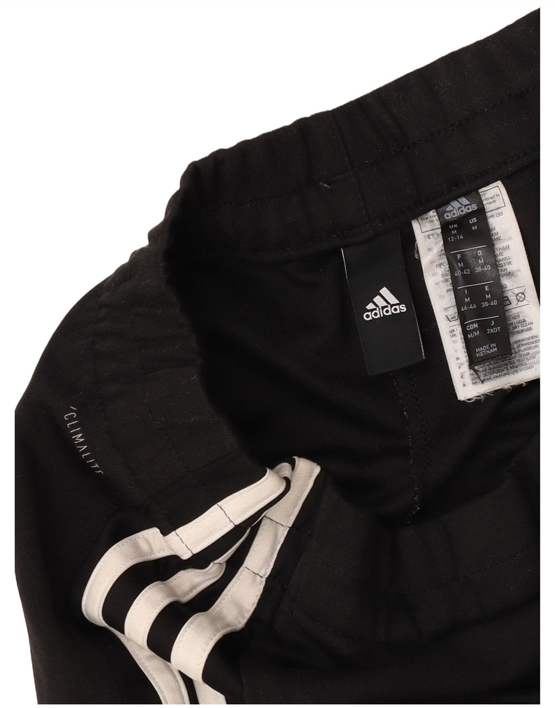 Adidas Mujer Climalite Chándal Pantalones UK 12/14 Mediano Negro Poliéster