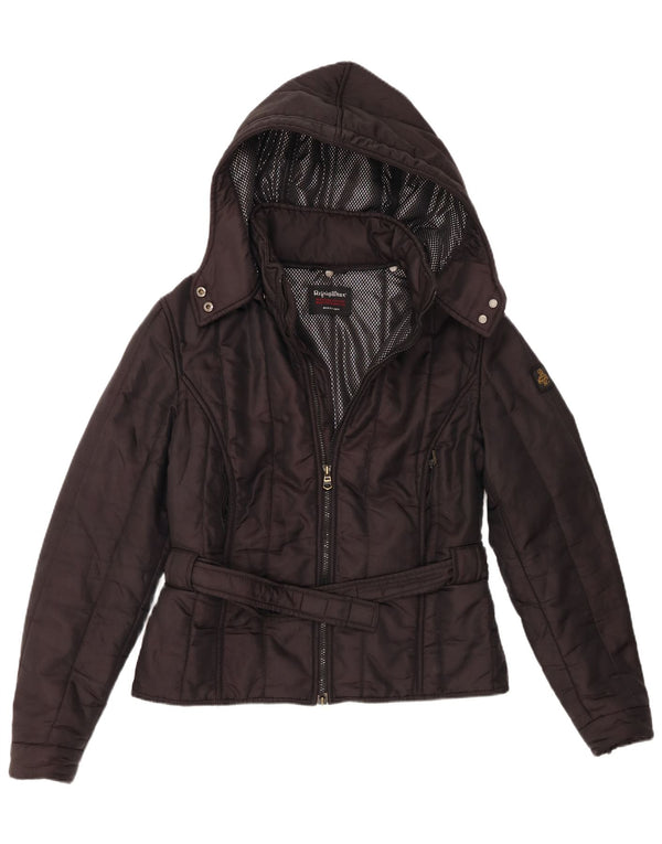 Refrigiwear Chaqueta cortavientos con capucha para mujer UK 46 Grande Poliamida negra