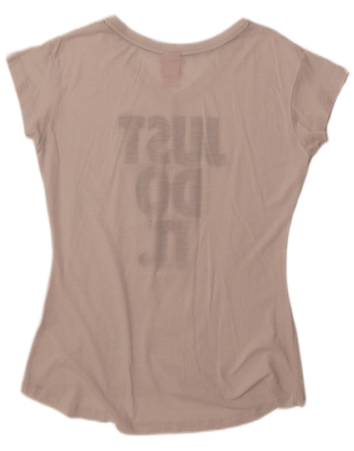 Nike - Camiseta gráfica para mujer, talla 40, color blanco apagado