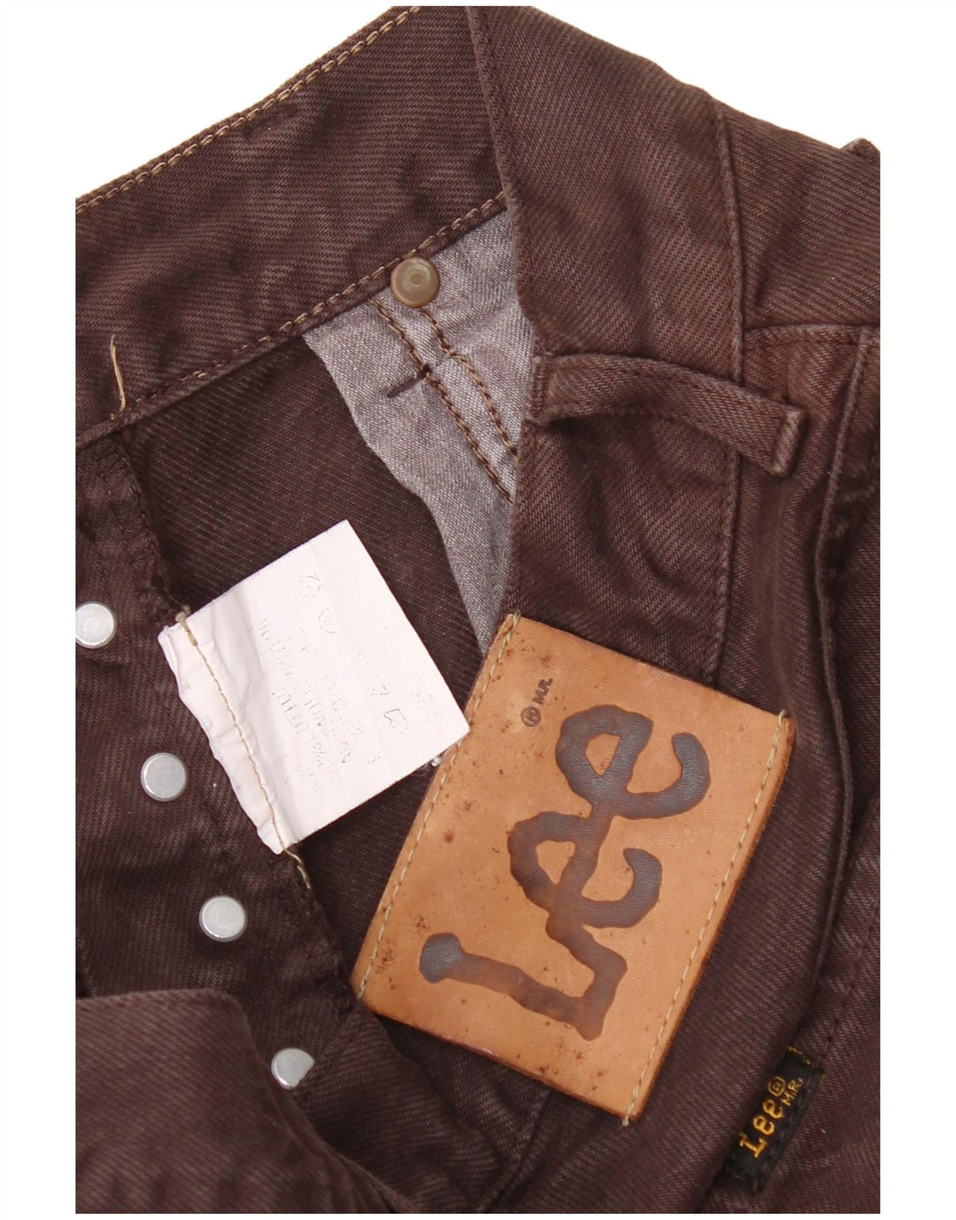 Vaqueros rectos Lee para hombre W28 L31 Algodón marrón