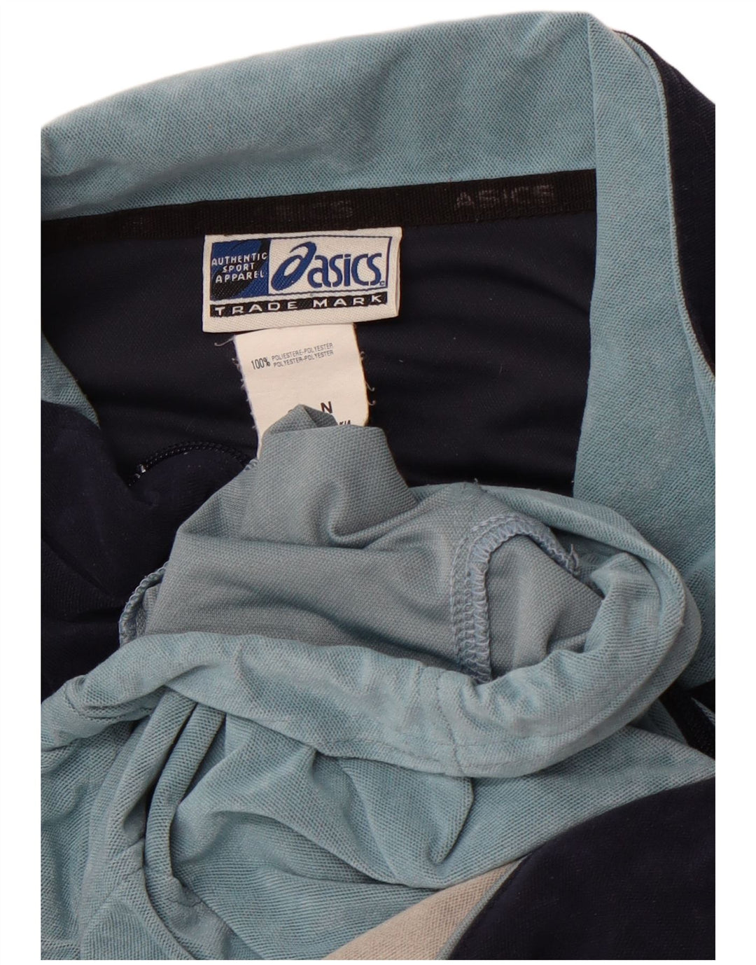 ASICS Hombre Chándal Top Chaqueta Grande Azul Colorblock Poliéster Deportes