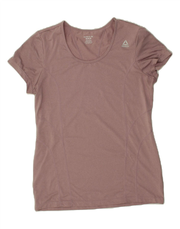 REEBOK Womens T-Shirt Top UK 12 Medium Purple Polyester Vintage Reebok and Second-Hand Reebok from Messina Hembry 