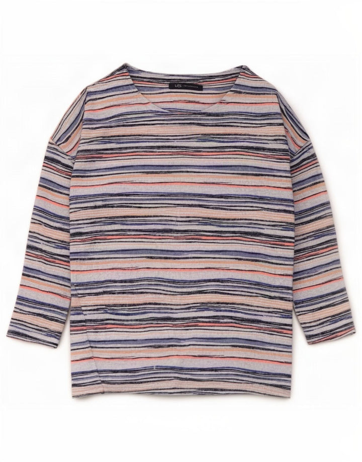 Marks & Spencer Top para Mujer Manga 3/4 UK 8 Small Multicolor Rayas