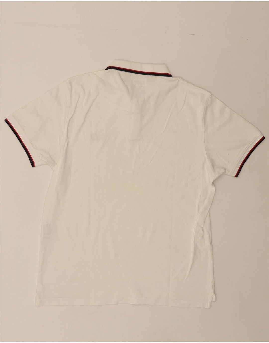 LEVI'S Mens Polo Shirt XL White Vintage Levi's and Second-Hand Levi's from Messina Hembry 