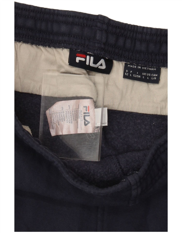 Fila Pantalones de chándal para mujer UK 46 Large Azul marino Algodón