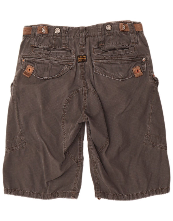G-Star Pantalones cortos cargo con gráficos para hombre W32 Algodón gris medio