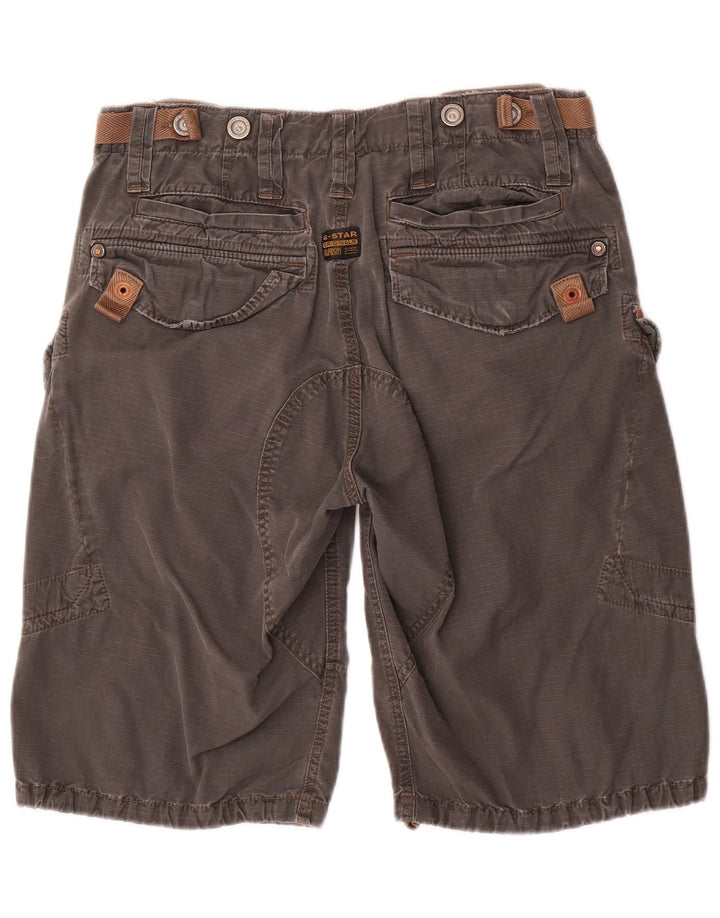 G-Star Pantalones cortos cargo con gráficos para hombre W32 Algodón gris medio