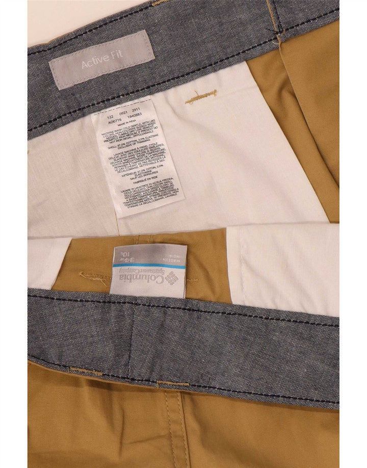 Columbia Pantalones cortos cargo activos para hombre W34 Algodón marrón grande