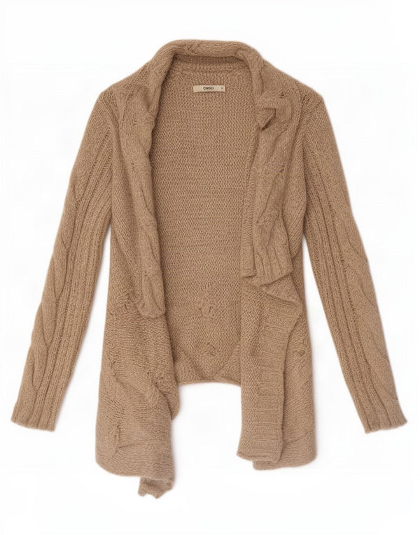 Oasis Suéter tipo cárdigan abierto para mujer Reino Unido 44 Acrílico beige medio