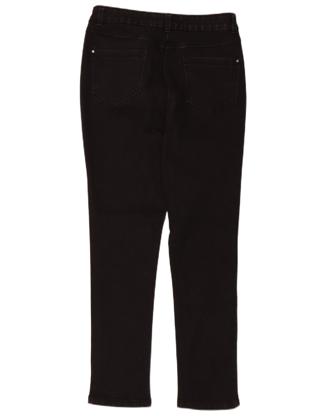 M&Co Vaqueros ajustados para mujer UK 12 Medium W30 L27 Algodón negro