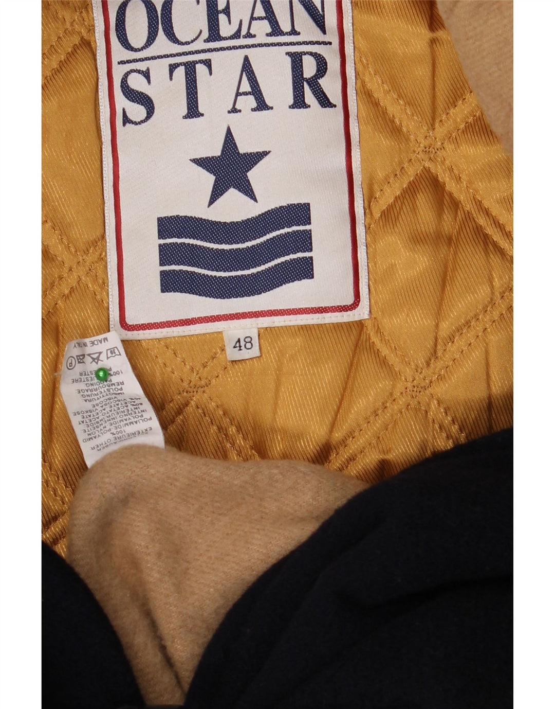 Trenca con capucha para hombre Ocean Star IT 48 Medium Azul marino Poliamida