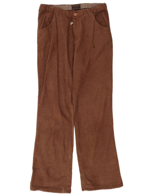 Woolrich Pantalón recto de pana para hombre W29 L29 Algodón marrón