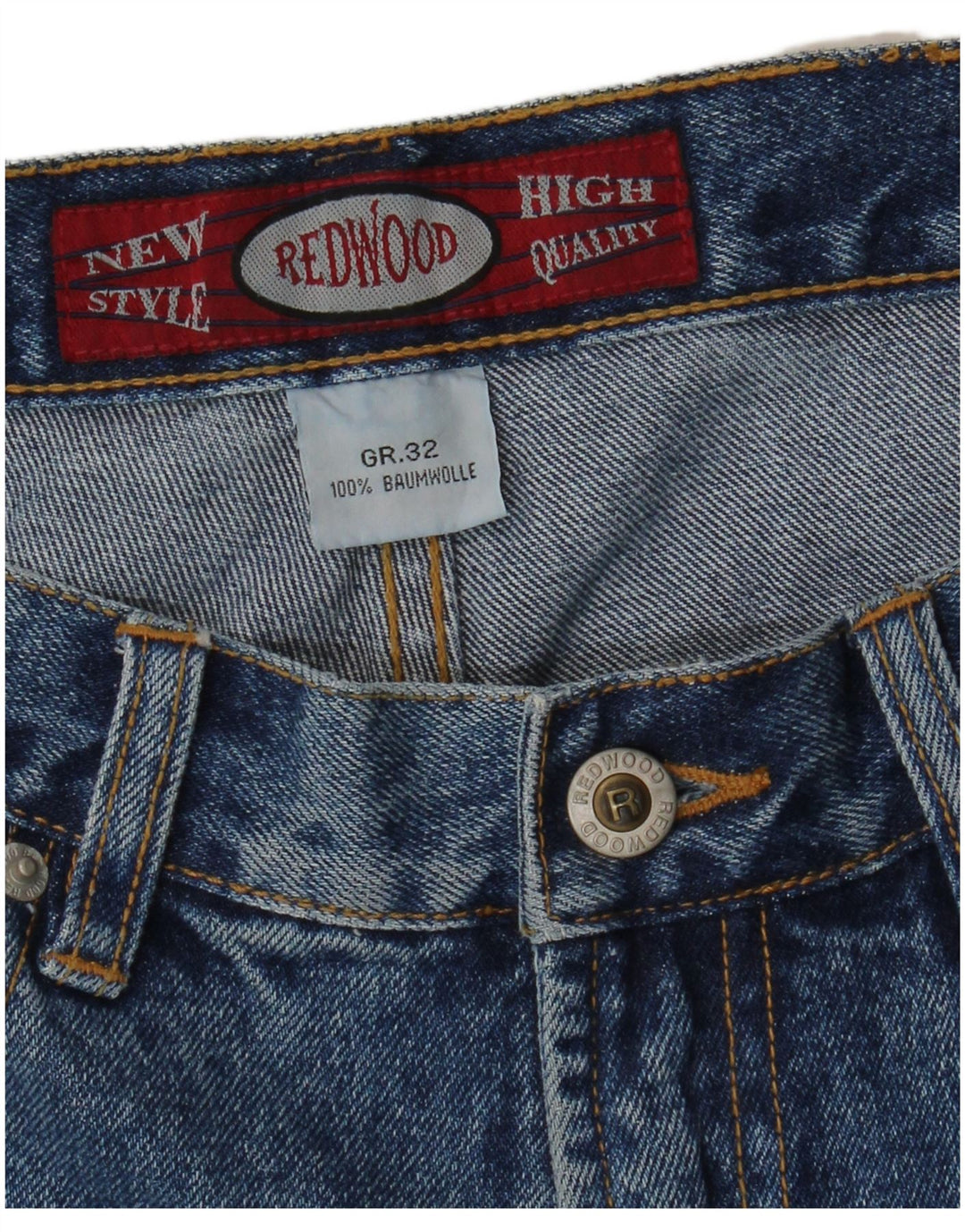 REDWOOD Shorts vaqueros para mujer W32 Algodón azul grande