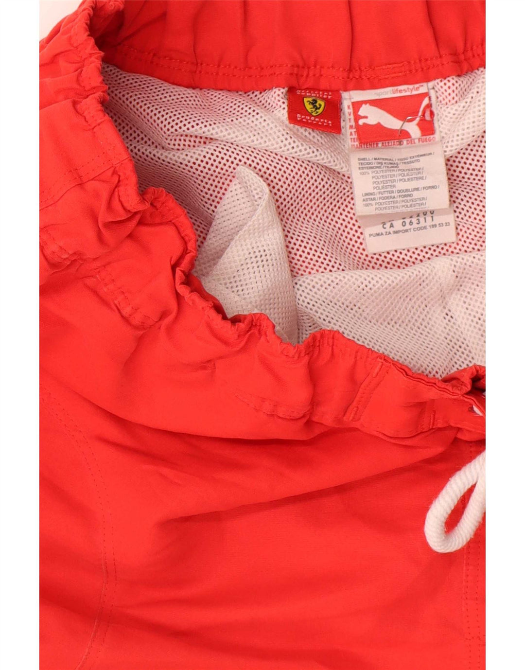 Puma Hombre Ferrari Graphic Bañador Shorts Mediano Rojo Poliéster