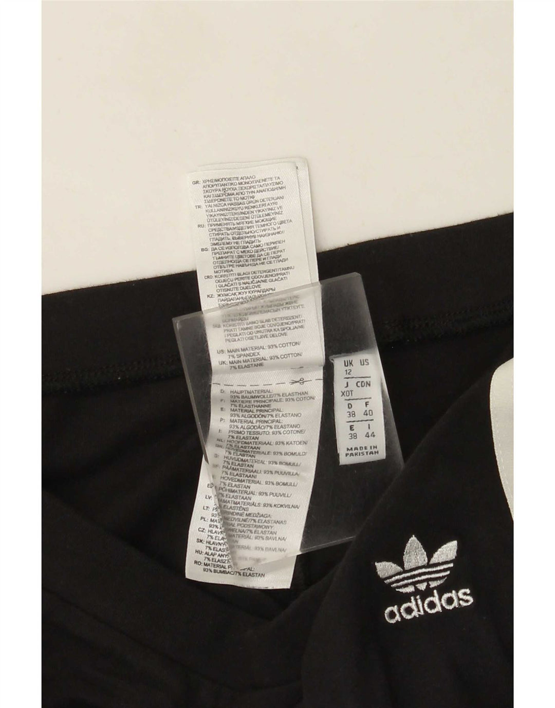 Adidas Leggings para mujer Reino Unido 12 Mediano Negro Algodón