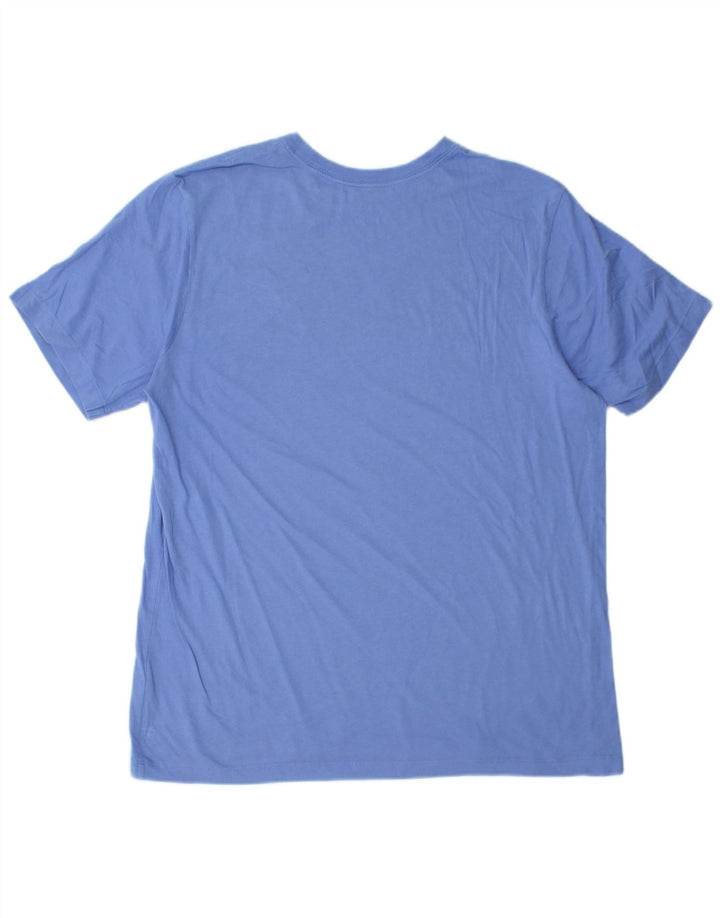Camiseta Nike Hombre Top Grande Azul Algodón