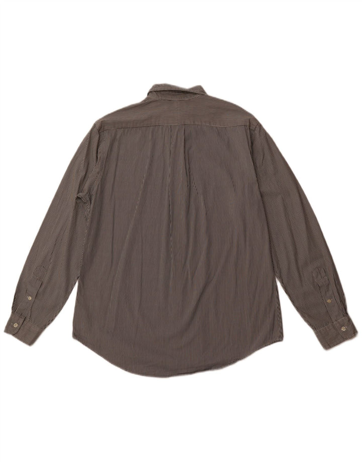 POLO RALPH LAUREN Camisa personalizada para hombre Algodón a rayas negras grandes