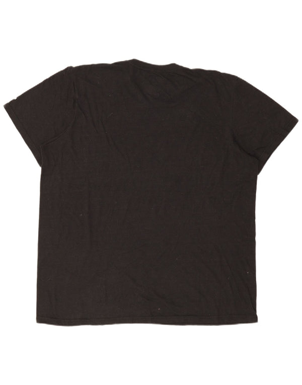 ADIDAS Camiseta gráfica para hombre Top 2XL Poliéster negro