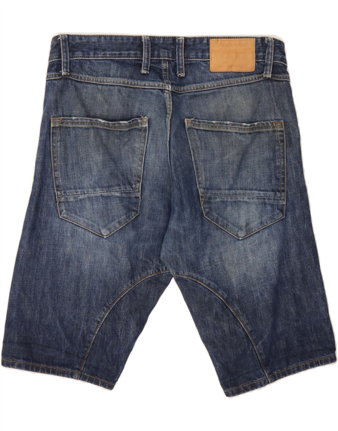 JACK & JONES Mens Loose Fit Denim Shorts W32 Medium Blue Cotton Vintage Jack & Jones and Second-Hand Jack & Jones from Messina Hembry 