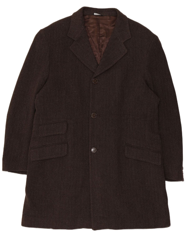 Conbipel Abrigo Chesterfield para hombre IT 54 XL Lana de espiga marrón