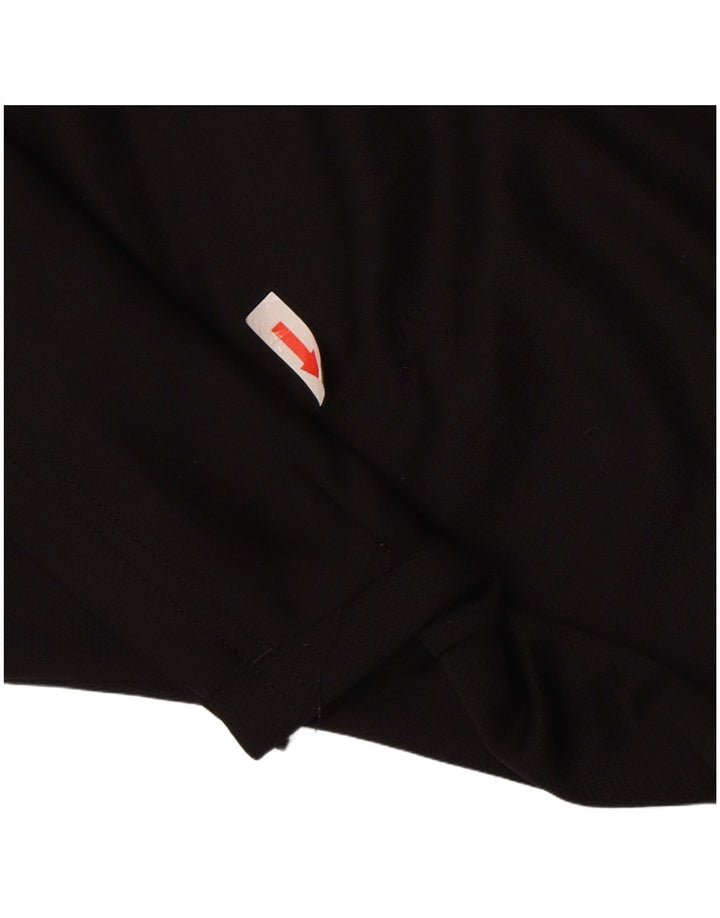 Adidas Mens Climalite Camiseta Top Medio Negro Poliéster