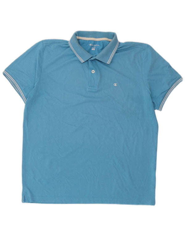 Champion Polo De Ajuste Fácil Para Hombre Grande Azul
