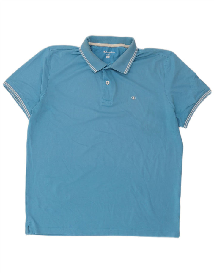 Champion Polo De Ajuste Fácil Para Hombre Grande Azul