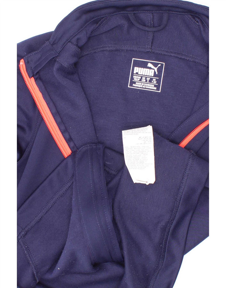 Puma Chaqueta Chándal Niña 7-8 Años Azul Marino Poliéster