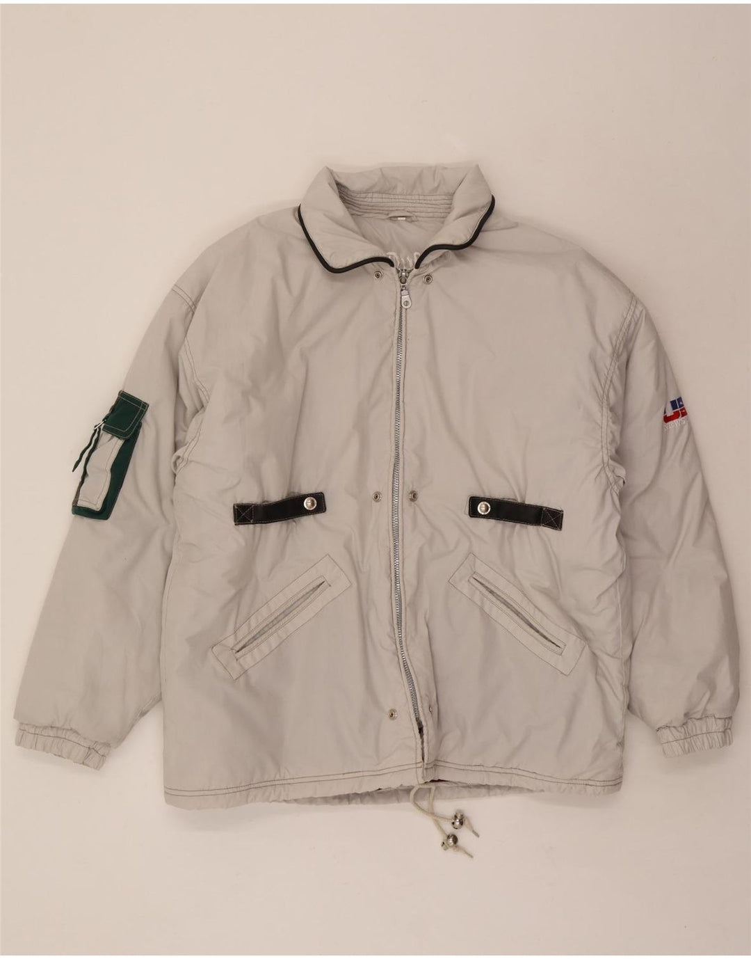 VINTAGE Mens Padded Jacket UK 42 XL Beige Vintage Vintage and Second-Hand Vintage from Messina Hembry 