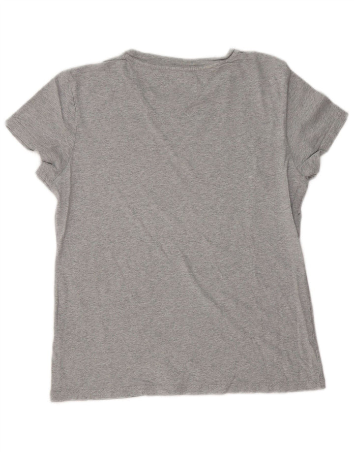 Tommy Hilfiger Camiseta gráfica para mujer Top UK 44 Gris medio