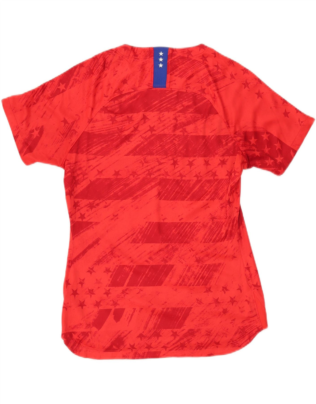Nike Camiseta gráfica USA para mujer UK 44 Poliéster geométrico rojo mediano