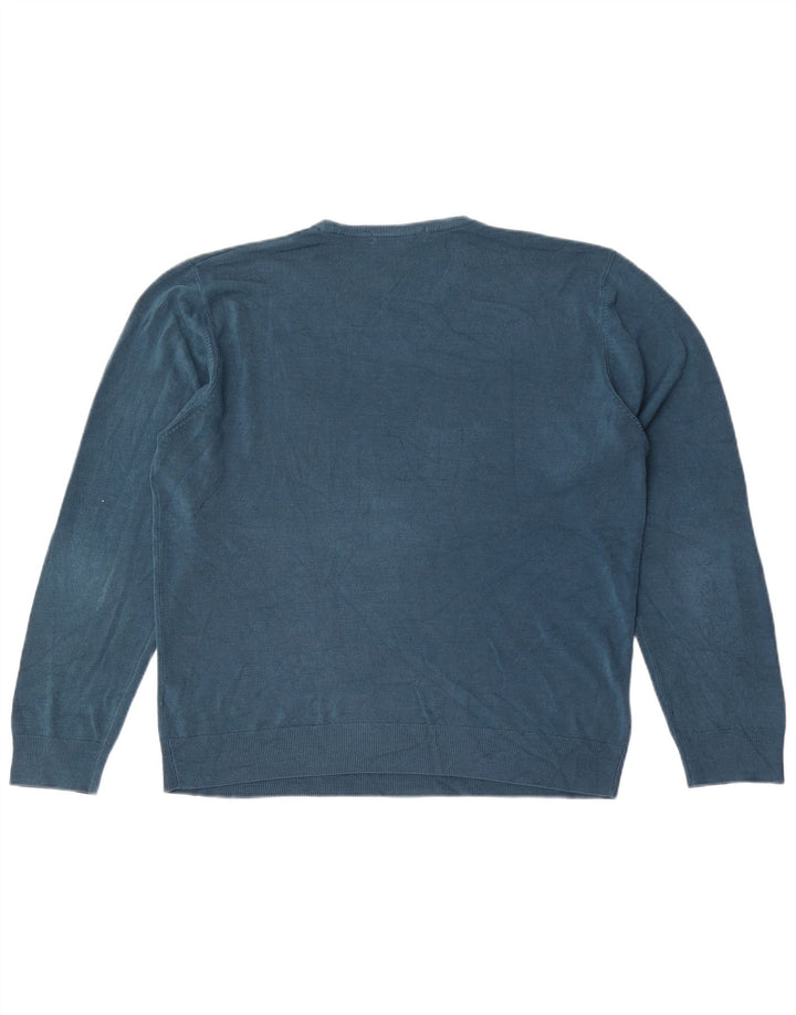 Marks & Spencer Suéter De Cuello Redondo Para Hombre Acrílico Azul Grande