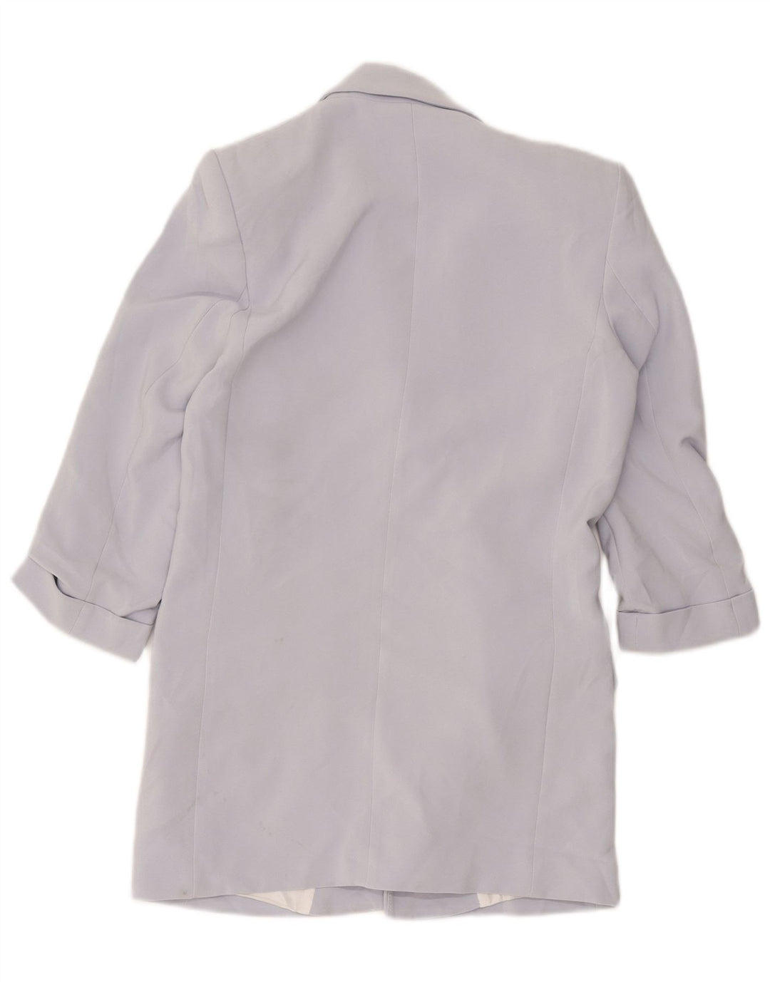 Zara Chaqueta tipo blazer abierta y holgada para mujer UK 6 XS Poliéster morado