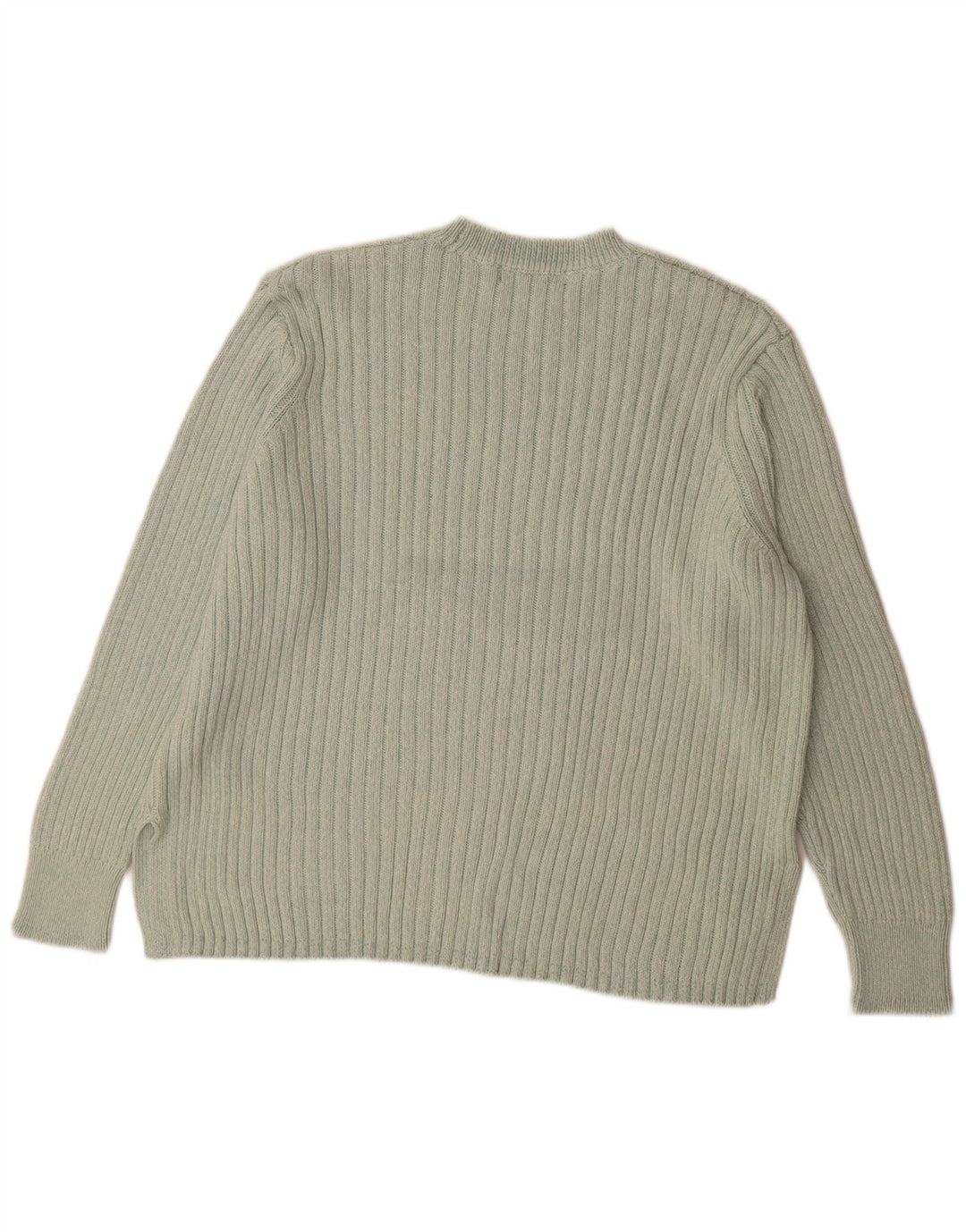 MARKS & SPENCER Jersey de cuello redondo para mujer UK 20 2XL Algodón verde
