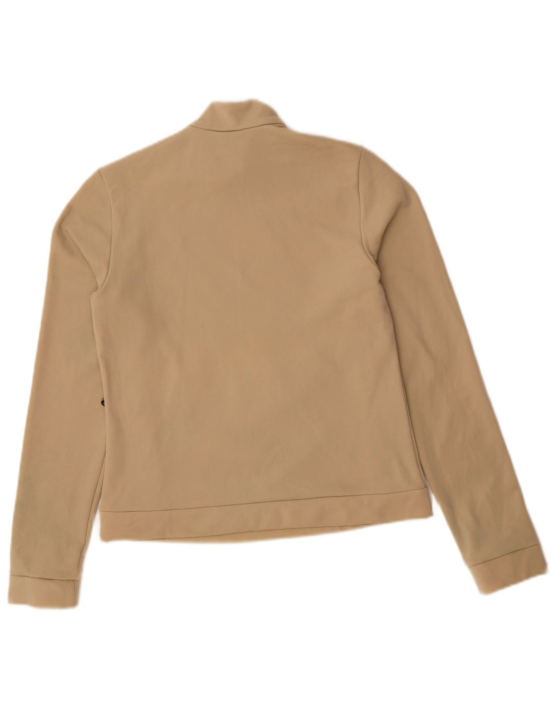 Fila Mujer Zip Neck Sudadera Jumper UK 10 Small Beige