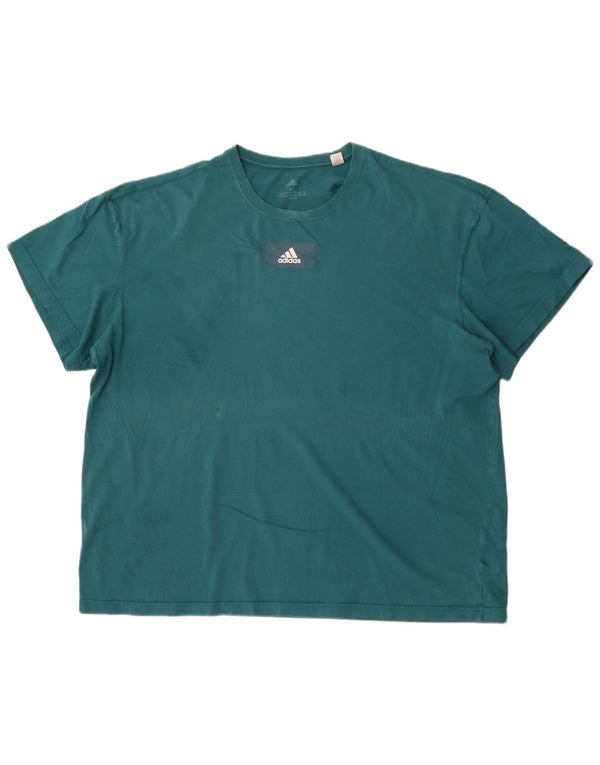 Adidas Camiseta Hombre Top XL Algodón Verde