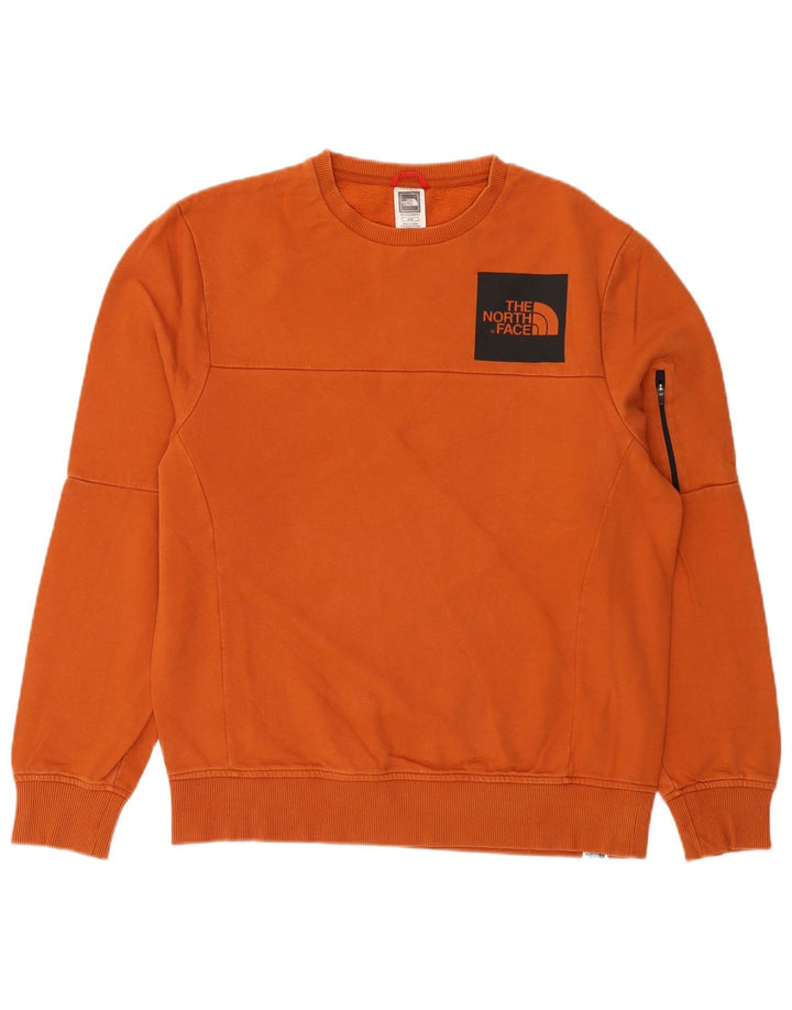 The North Face Hombre Sudadera Jumper Medium Naranja Algodón