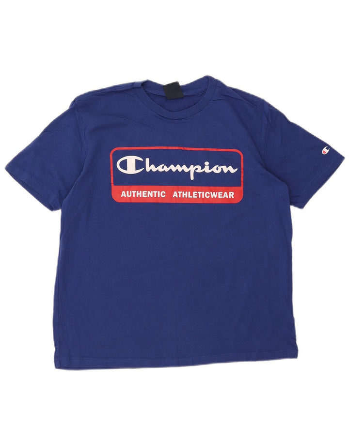 Champion Camiseta Gráfica Para Hombre Top Small Azul Marino