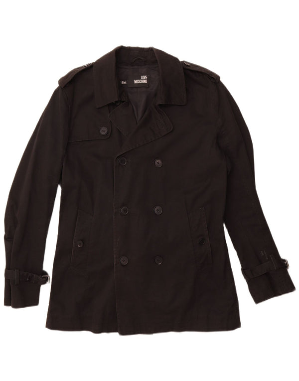 Moschino Hombre Chaquetón UK 42 XL Algodón Negro